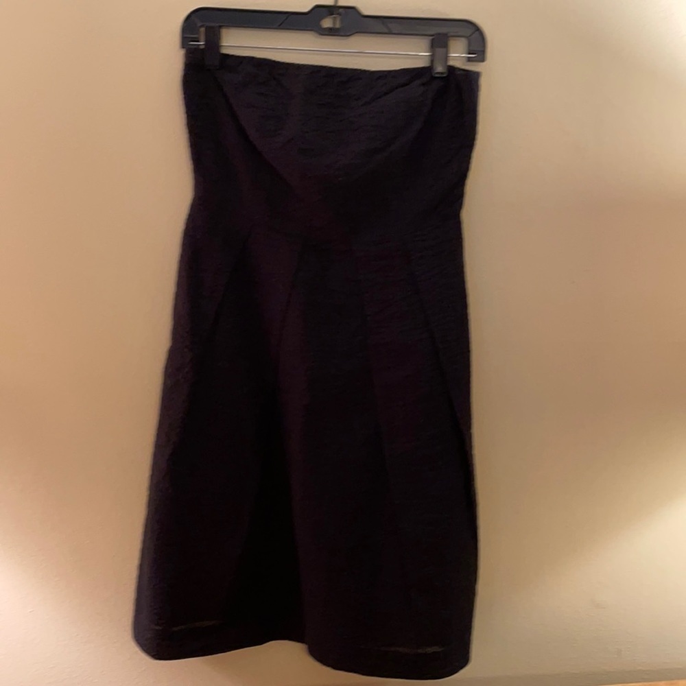 J Crew strapless textured Black dress. Fully lined. Size 4